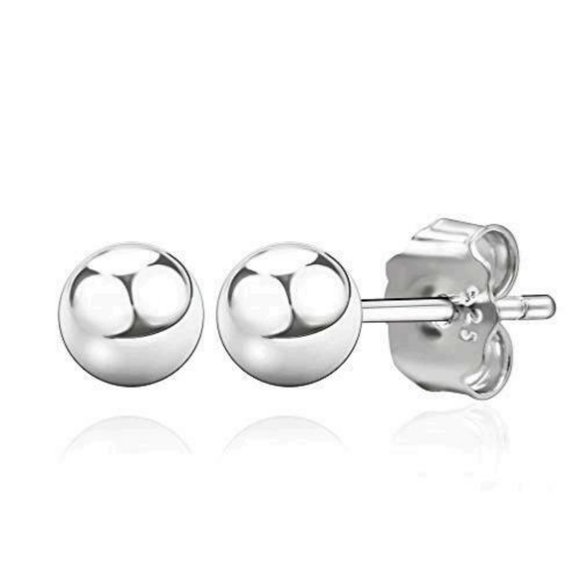 Spoil Cupid Jewelry - BRAND NEW Spoil Cupid .925 Sterling Silver Ball Stud Post Earrings 4MM